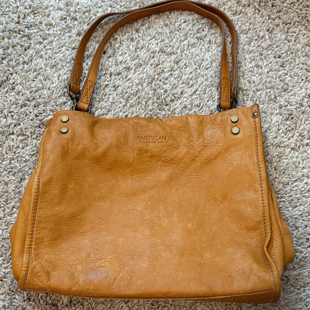 American Leather Co. Tan Shoulder Bag